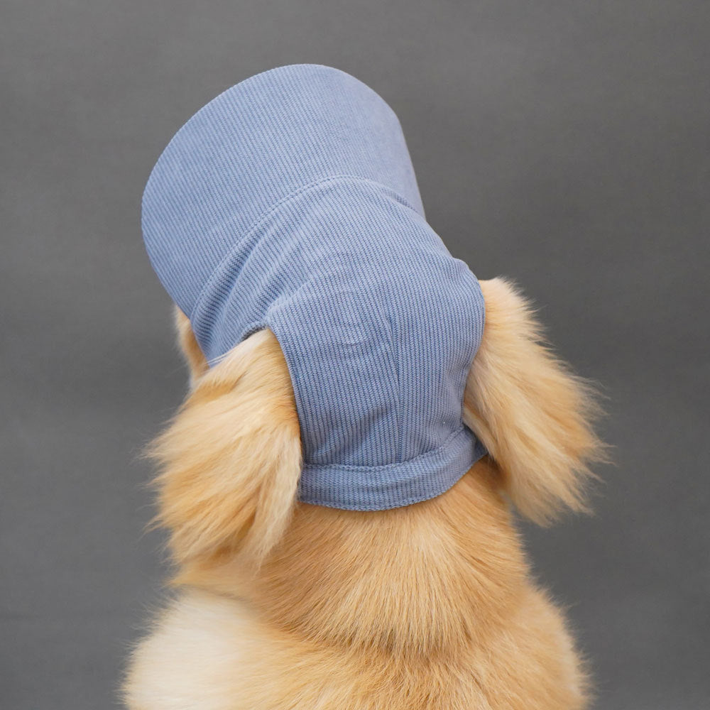 Cute Dog Corduroy Outdoor Cap