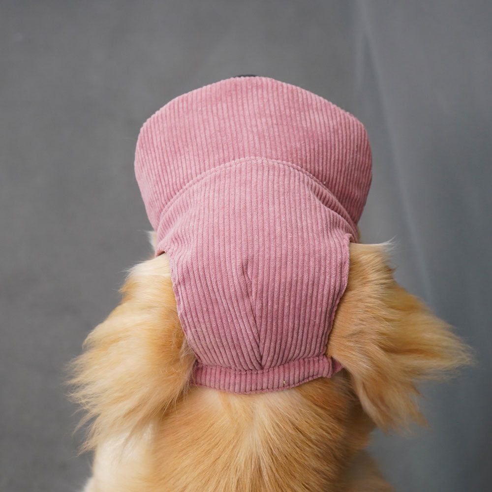 Cute Dog Corduroy Outdoor Cap