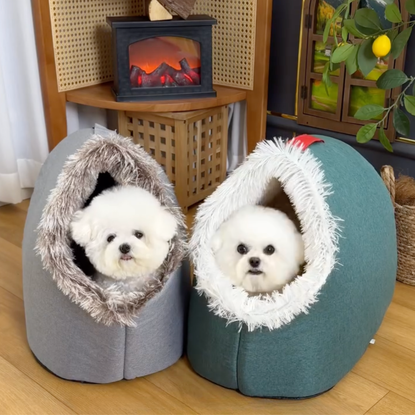 Snuggle Cave Cozy Dog Nest Bed