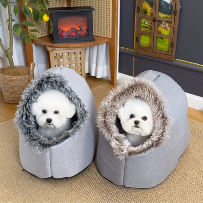 Snuggle Cave Cozy Dog Nest Bed