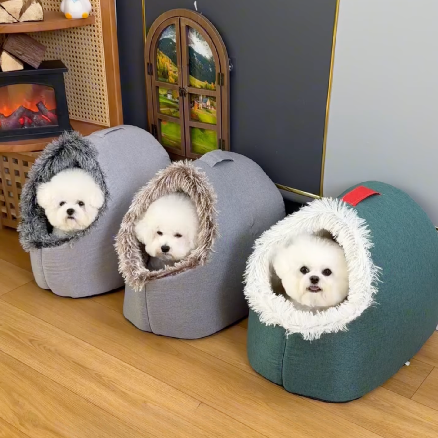 Snuggle Cave Cozy Dog Nest Bed