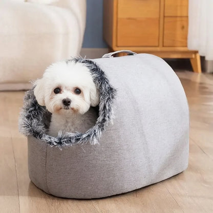 Snuggle Cave Cozy Dog Nest Bed