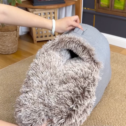 Snuggle Cave Cozy Dog Nest Bed