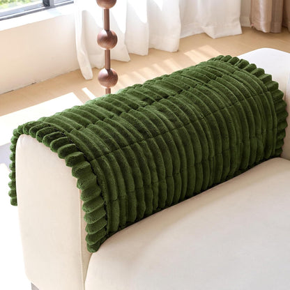 Plush Couch Armrest Covers Set of 2
