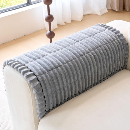 Plush Couch Armrest Covers Set of 2