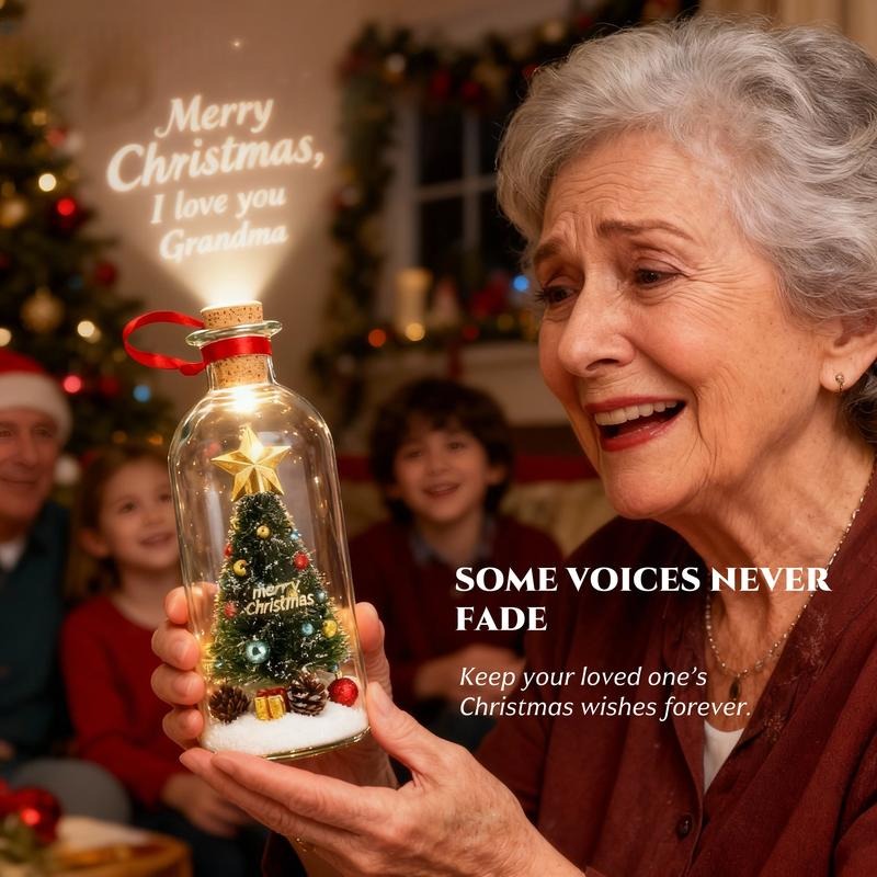 Heartfelt Voice Message Christmas Bottle