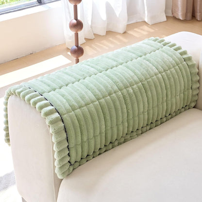 Plush Couch Armrest Covers Set of 2