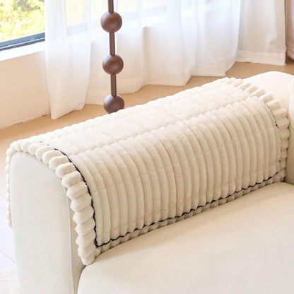 Plush Couch Armrest Covers Set of 2